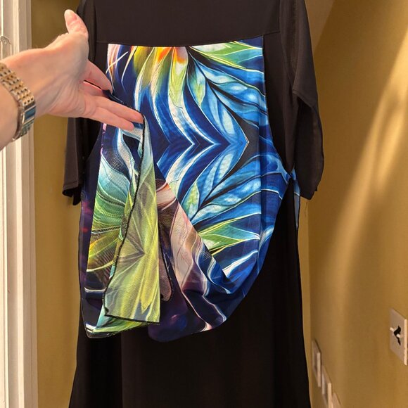 Parisline Layered Colorful Long Sleeve Dress S NWOT - Picture 6 of 11